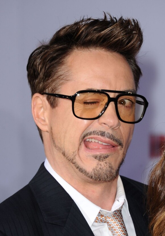 Robert Downey Jr. à la première d'Iron Man 3 au El Capitan Theater Hollywood, Los Angeles, le 24 avril 2013.