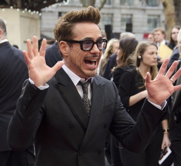 Robert Downey Jr. à la première d'Iron Man 3 à Londres le 18 avril 2013.