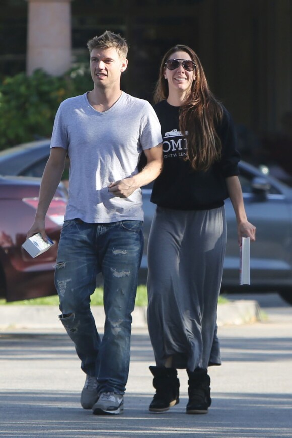 Nick Carter et sa fiancée Lauren Kitt à Los Angeles, le 19 juin 2013.