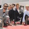 A.J. McLean, Howie Dorough, Kevin Richardson, Nick Carter et Brian Littrell de Backstreet Boys reçoivent leur étoile à Hollywood, le 22 avril 2013.