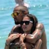 Le footballeur Kevin Prince Boateng avec sa compagne Melissa Satta en vacances à Ibiza - juin 2013