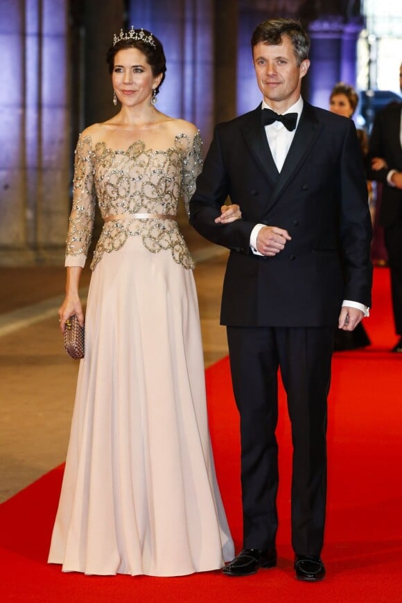 Princesse Mary et son mari le prince Frederik de Danemark à Amsterdam, le 29 avril 2013.