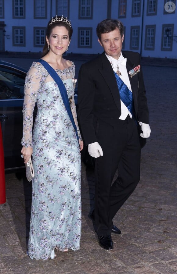 La princesse Mary et le prince Frederik de Danemark au Palais de Fredensborg, le 4 avril 2013.