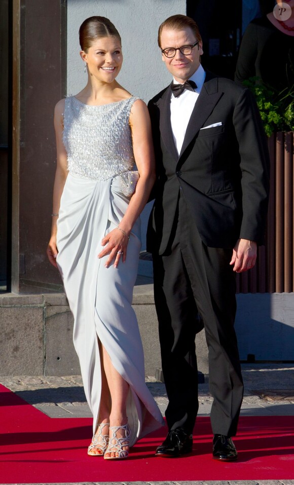 La princesse Victoria de Suède et son mari Daniel Westling à Stockholm, le 7 juin 2013.