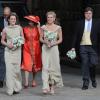 Chelsy Davy, demoiselle d'honneur et ex petite-amie du prince Harry, lors du mariage de Lady Melissa Percy, fille du duc de Northumberland, et de Thomas van Straubenzee à Alnwick en Angleterre le 22 juin 2013
