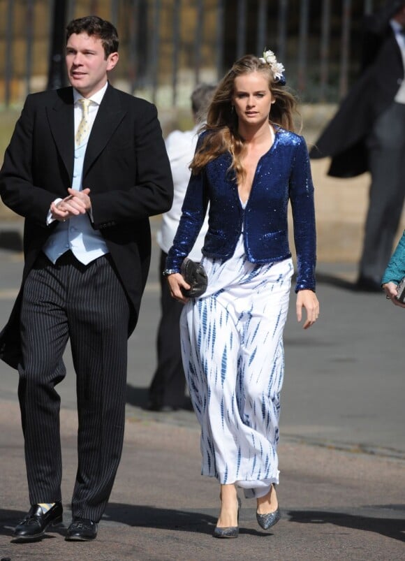 Cressida Bonas petite-amie du prince Harry lors du mariage de Lady Melissa Percy, fille du duc de Northumberland, et de Thomas van Straubenzee à Alnwick en Angleterre le 22 juin 2013