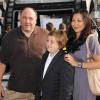 James Gandolfini en famille à Los Angeles, le 25 septembre 2011.