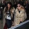 Rob Kardashian, sa nouvelle petite amie Naza Jafarian et sa mère Kris Jenner à Londres, le 4 avril 2013. Ils sont allés faire du shopping puis se sont rendus à la gare pour prendre l'Eurostar direction Paris.