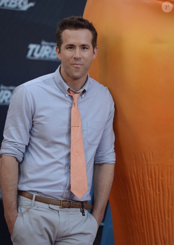 Ryan Reynolds pose à la première mondiale de Turbo à Barcelone, le 25 juin 2013.
