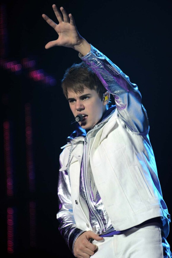 Justin Bieber à Milan, le 9 avril 2011.