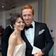 Damian Lewis et son épouse Helen McCrory à la cérémonie des "Olivier awards 2013" à Londres, le 28 avril 2013.