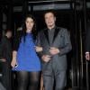 John Travolta accompagné d'Ella Bleu à la sortie de l'hôtel Corinthia après l'after-party de Killing Season à Londres le 26 juin 2013.