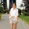 Olivia Palermo, blogueuse chic pour une promenade à New York. Le 27 juin 2013.