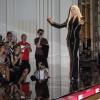 Donatella Versace à l'issue du défilé Atelier Versace automne-hiver 2013-2014. Paris, le 30 juin 2013.