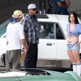 Lana Del Rey en plein tournage de son prochain clip à Los Angeles, le 30 juin 2013.