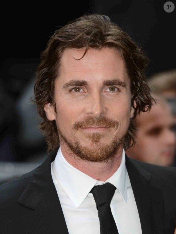 Christian Bale à la première de The Dark Knight Rises à Londres le 18 juillet 2012.
