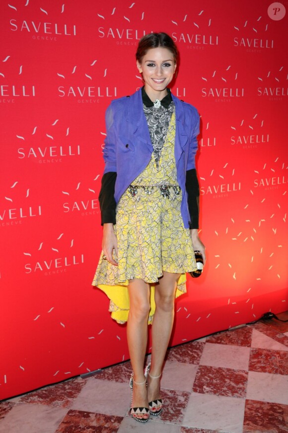 Olivia Palermo assiste à la soirée de lancement de la collection Jardin Secret de Savelli au musée Jacquemart-André. Paris, le 3 juillet 2013.