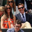 Pippa Middleton et son compagnon Nico Jackson au All England Lawn Tennis and Croquet Club de Wimbledon le 5 juillet 2013 à Londres