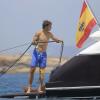 Rafael Nadal avait loué un luxueux bateau pour passer ses vacances avec ses amis, au large d'Ibiza le 28 juin 2013