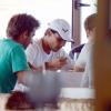 Rafael Nadal sur l'île de Formentera lors d'un déjeuner avec ses amis pendant ses vacances le 29 juin 2013