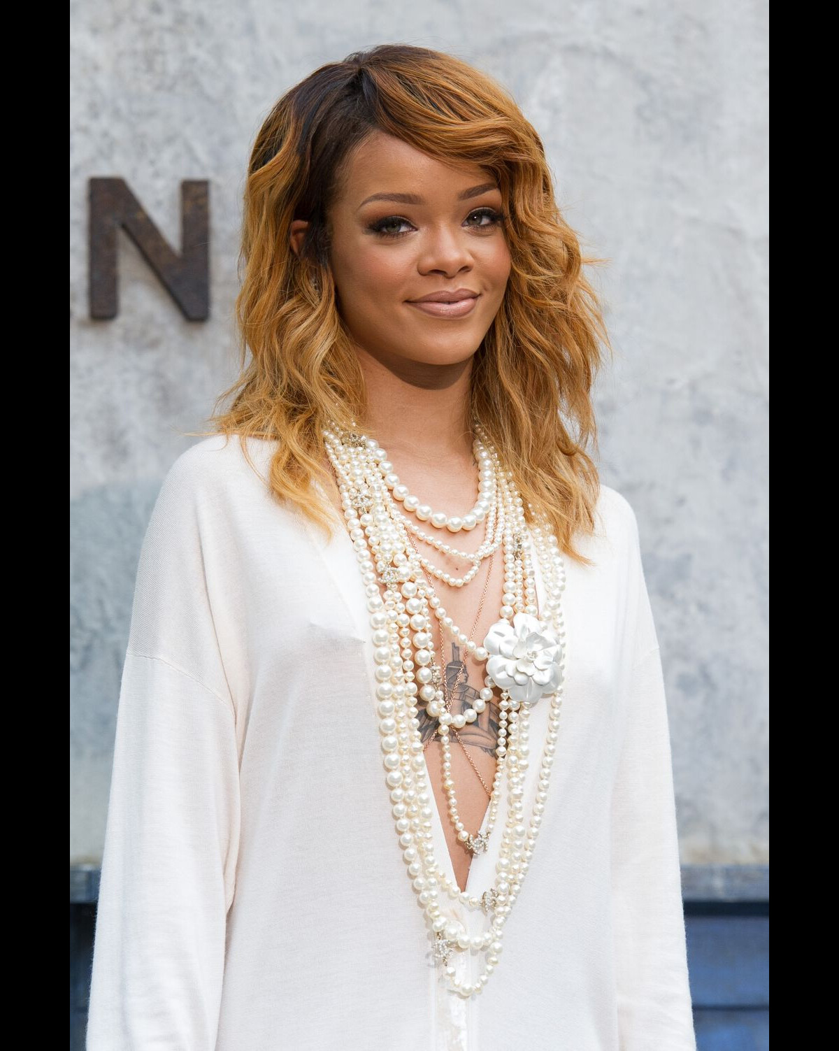Photo : Rihanna lors du défilé Chanel haute couture au Grand