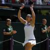 Marion Bartoli, aux anges lors de sa victoire en finale Wimbledon face à l'Allemande Sabine Lisicki. Londres, le 6 juillet 2013.