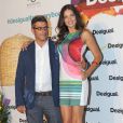 La marque Desigual a présente sa collection printemps-éte 2014 avec Adriana Lima à Barcelone. Le 9 juillet 2013.