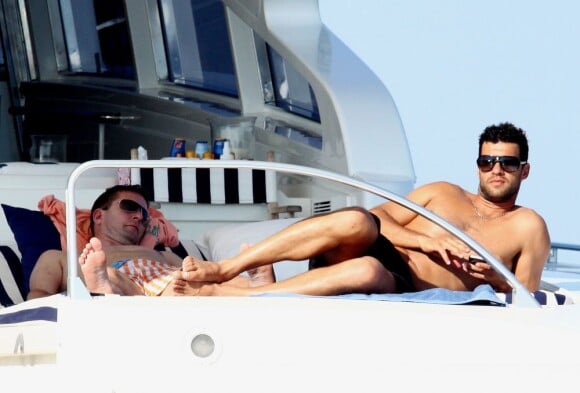Michael Ballack en vacances à Formentera, le 8 juillet 2013.