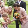 La princesse Victoria de Suède fêtait son 36e anniversaire le 14 juillet 2013 à Solliden, la résidence royale sur l'île d'Öland, en compagnie du roi Carl XVI Gustaf, de la reine Silvia, du prince Daniel et de leur fille la princesse Estelle, qui a encore une fois charmé le public.