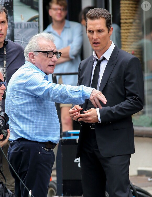 Matthew McConaughey et Martin Scorsese à New York, le 13 juillet 2013.