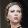 Une sublime Scarlett Johansson sur le tournage d'une publicité Dolce & Gabbana dirigée par Martin Scorsese à New York, le 13 juillet 2013.