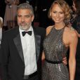 George Clooney et Stacy Keibler lors des Oscars 2013