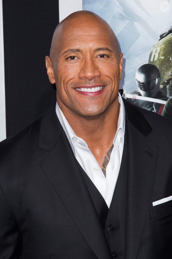 Dwayne "The Rock" Johnson est n°5 du classement des acteurs les mieux payés de Forbes 2012-2013 (photo prise lors de la présentation de GI Joe : Retaliation le 28 mars 2013 à Los Angeles)