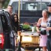 Exclusif - Jenna Dewan en plein tournage à Vancouver, le 17 juillet 2013.