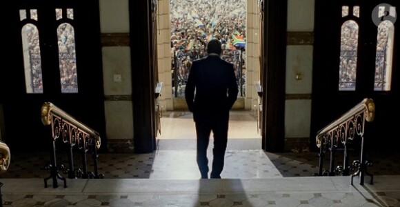 Scène du discours dans Mandela: Long Walk to Freedom.