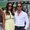 Tamara Ecclestone et Jay Rutland à Wimbledon le 5 juillet 2013