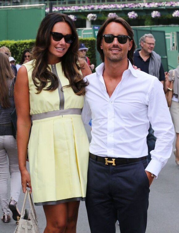 Tamara Ecclestone et Jay Rutland à Wimbledon le 5 juillet 2013
