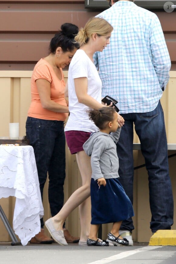 Ellen Pompeo et sa fille Stella à Los Feliz, le 20 juillet 2013.
