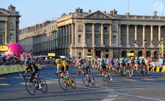 Chris Froome sur la dernière étape du Tour de France, le 21 juillet 2013 à Paris