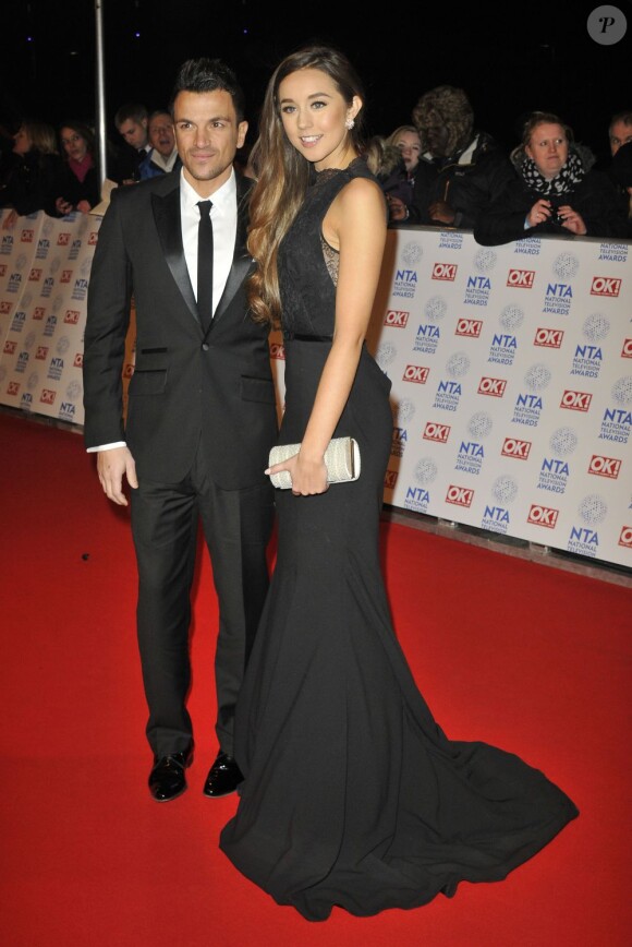 Peter Andre et sa compagne Emily MacDonagh le 23 janvier 2013 à Londres.