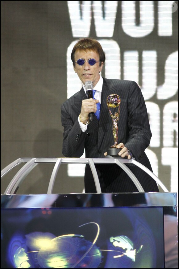 Robin Gibb lors des World Music Awards 2010 à Monte Carlok le 18 mai 2010.
