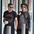 Exclu - Evan Rachel Wood, enceinte, et son mari Jamie Bell font du shopping à Malibu, le 20 juillet 2013.