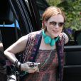 Exclusif - Evan Rachel Wood, enceinte, se rend chez des amis à Hollywood, le 1er juillet 2013.