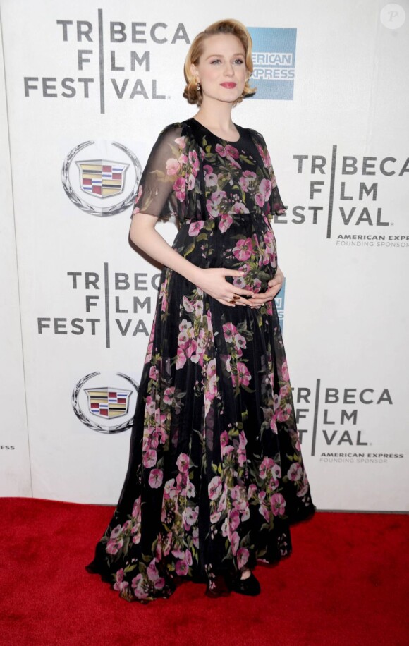 Evan Rachel Wood, très glamour, à la projection du film "A Case Of You" au festival du film de Tribeca à New York, le 21 avril 2013.