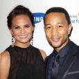 John Legend et sa fiancée Chrissy Teigen à New York le 11 juin 2013.