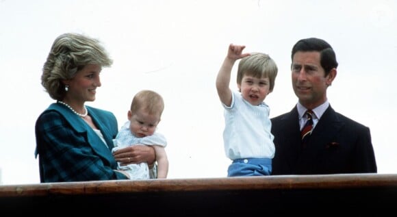 La princesse Diana et le prince Charles sur le Britannia à Venise le 6 mai 1985
