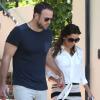 Eva Longoria et son petit ami Ernesto Arguello visitent une maison à West Hollywood, le 24 juillet 2013.