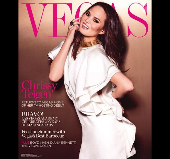 Chrissy Teigen en couverture du magazine Vegas.