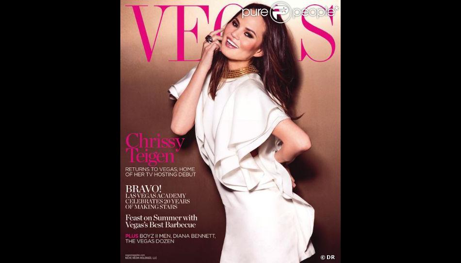 Chrissy Teigen en couverture du magazine Vegas.