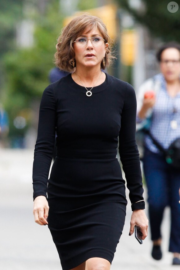 Jennifer Aniston sur le tournage du film "Squirrels To The Nuts" à New York, le 25 juillet 2013.